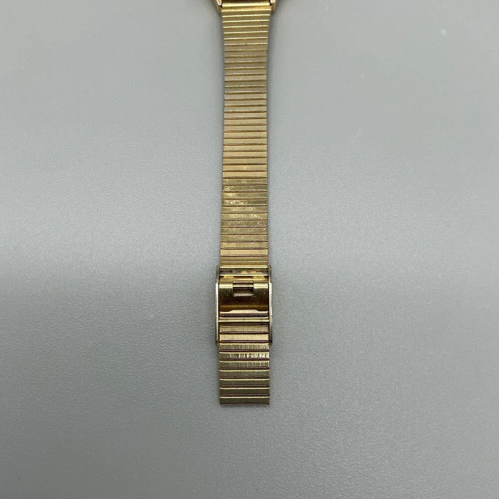 Vintage Geneva Electra Women Watch 22mm Gold Tone Adjustable Band Manual Wind